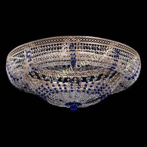 Люстра Кольцо Классика Венеция синяя в Подольске Гусь Хрустальный