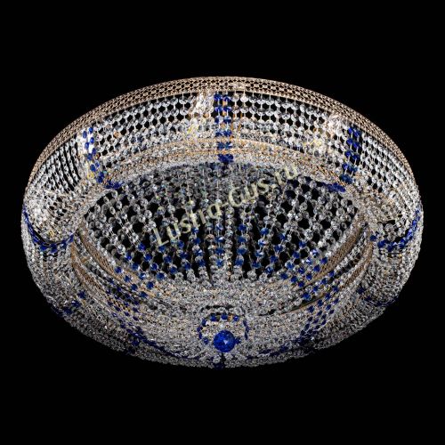 Люстра Кольцо Классика Венеция синяя в Подольске Гусь Хрустальный