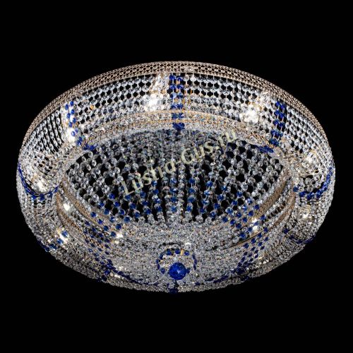 Люстра Кольцо Классика Венеция синяя в Подольске Гусь Хрустальный