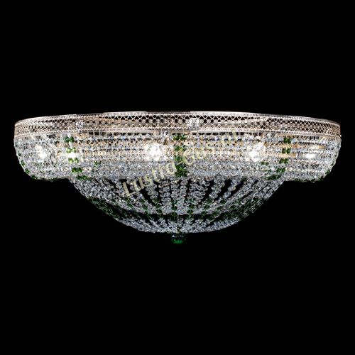 Люстра Кольцо Классика Венеция зеленая в Подольске Гусь Хрустальный