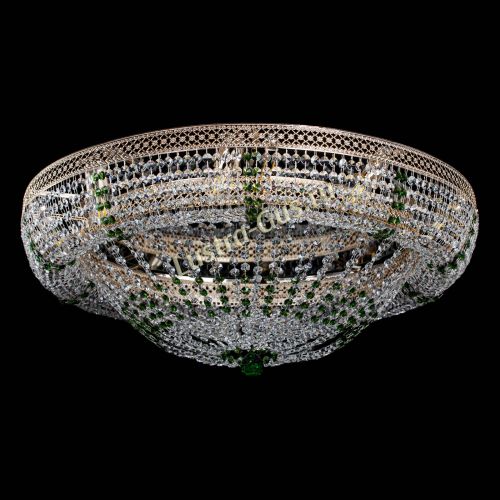 Люстра Кольцо Классика Венеция зеленая в Подольске Гусь Хрустальный