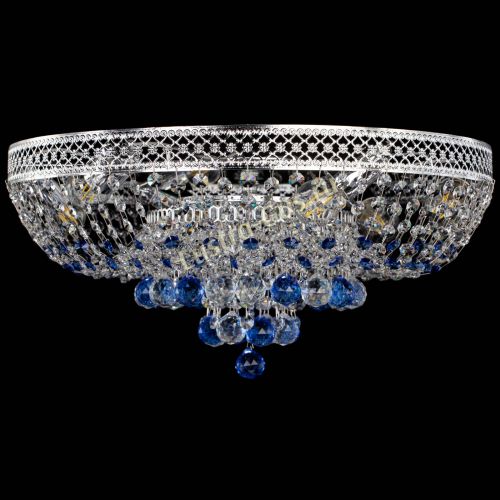 Люстра Кольцо Венеция №44 синяя в Подольске Гусь Хрустальный