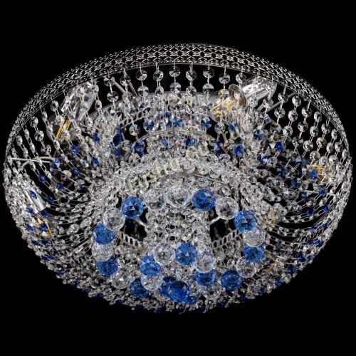 Люстра Кольцо Венеция №44 синяя в Подольске Гусь Хрустальный