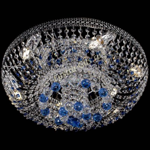 Люстра Кольцо Венеция №44 синяя в Подольске Гусь Хрустальный