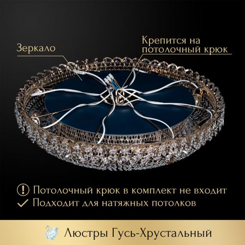 Люстра Кольцо оптикон в Подольске Гусь Хрустальный