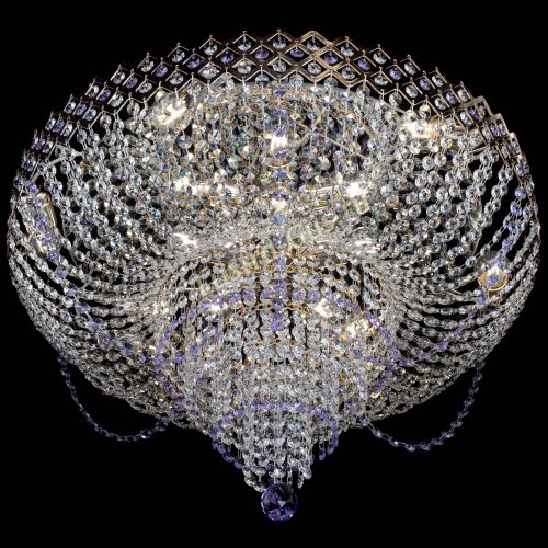 Люстра Корона №11 фиолетовая в Подольске Гусь Хрустальный