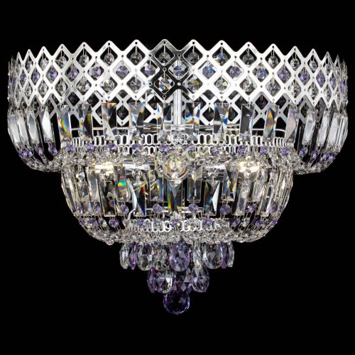 Люстра Корона №5 фиолетовая в Подольске Гусь Хрустальный