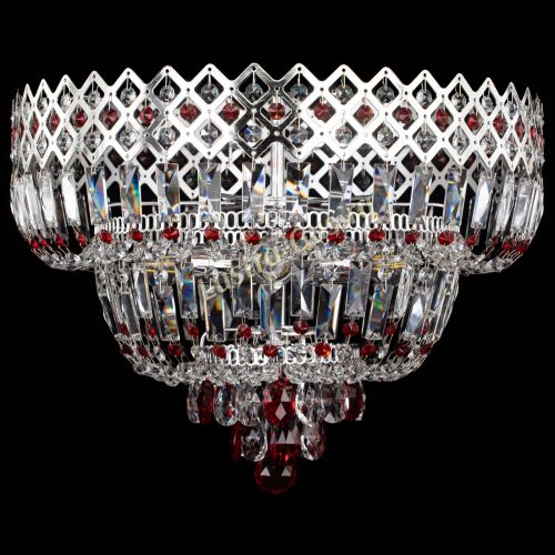 Люстра Корона №5 красная в Подольске Гусь Хрустальный