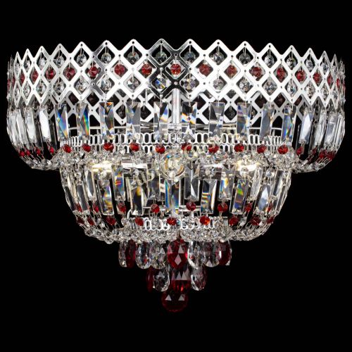 Люстра Корона №5 красная в Подольске Гусь Хрустальный
