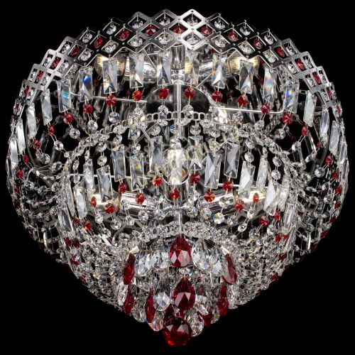 Люстра Корона №5 красная в Подольске Гусь Хрустальный