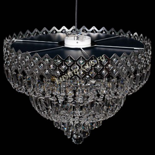 Люстра Корона №5 зеленая в Подольске Гусь Хрустальный