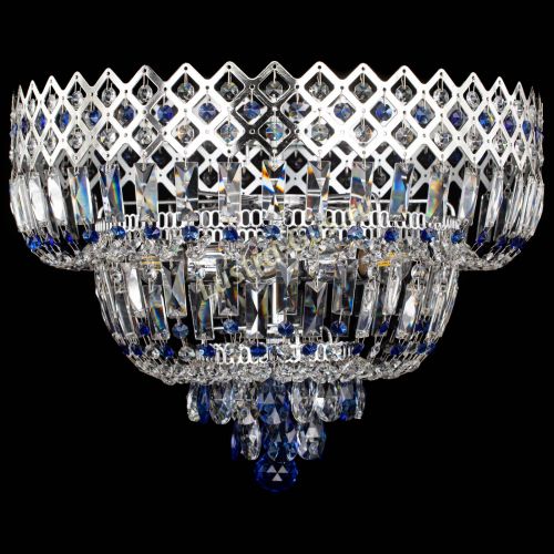 Люстра Корона №5 синяя в Подольске Гусь Хрустальный