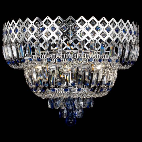Люстра Корона №5 синяя в Подольске Гусь Хрустальный