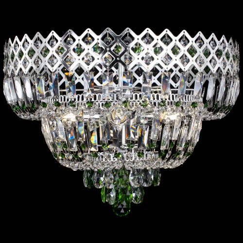 Люстра Корона №5 зеленая в Подольске Гусь Хрустальный