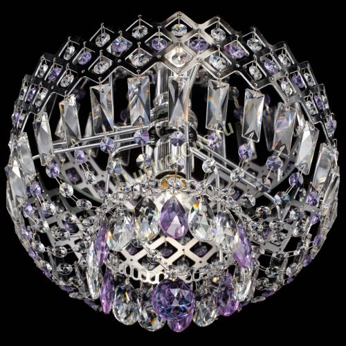 Люстра Корона пластинка №1 фиолетовая в Подольске Гусь Хрустальный