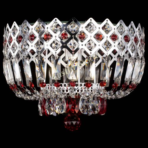 Люстра Корона пластинка №1 красная в Подольске Гусь Хрустальный