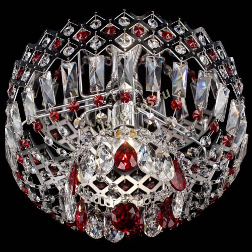 Люстра Корона пластинка №1 красная в Подольске Гусь Хрустальный
