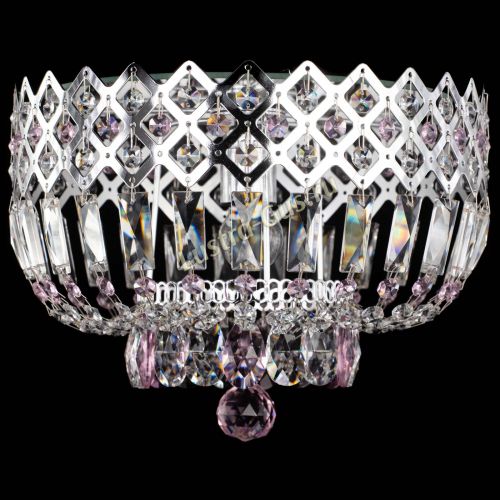 Люстра Корона пластинка №1 розовая в Подольске Люстра Корона пластинка №1 розовая в Подольске