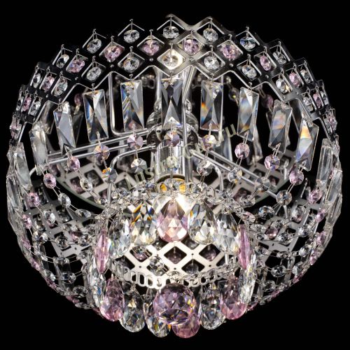Люстра Корона пластинка №1 розовая в Подольске Гусь Хрустальный