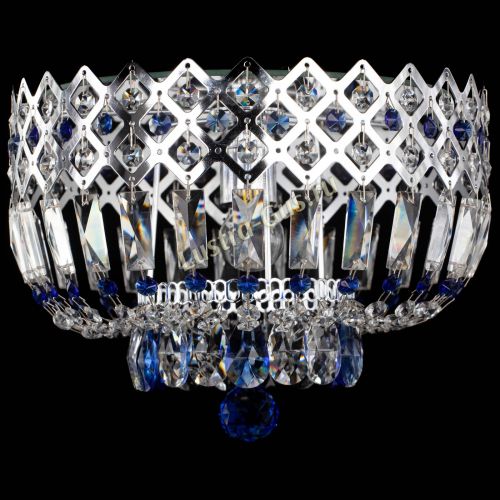 Люстра Корона пластинка №1 синяя в Подольске Гусь Хрустальный