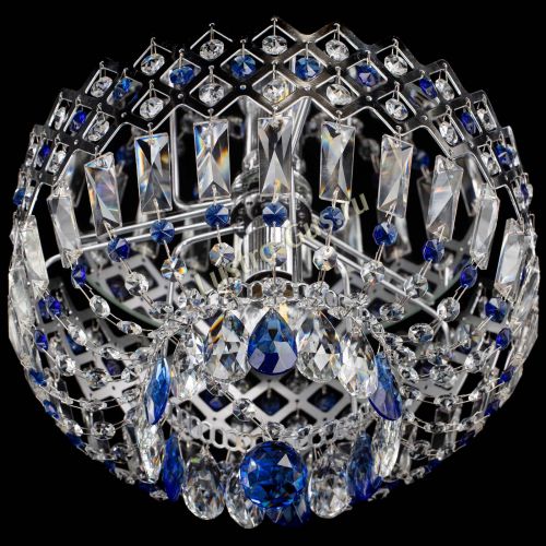 Люстра Корона пластинка №1 синяя в Подольске Гусь Хрустальный