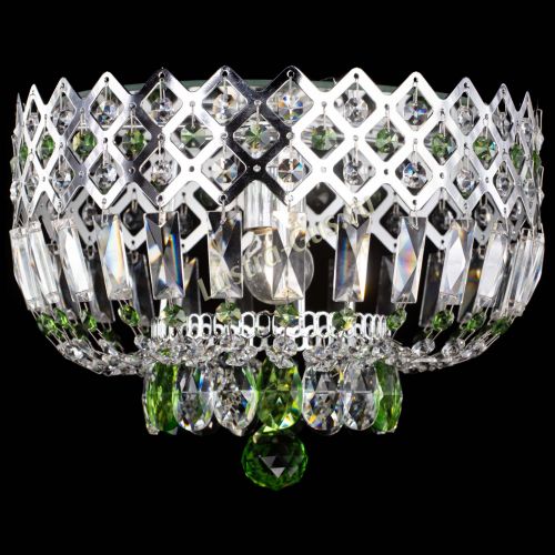 Люстра Корона пластинка №1 зеленая в Подольске Гусь Хрустальный