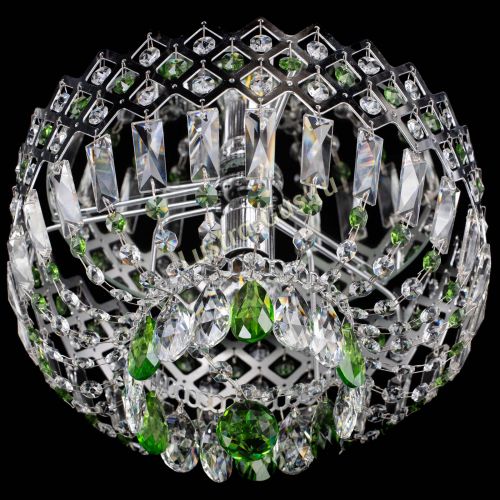 Люстра Корона пластинка №1 зеленая в Подольске Гусь Хрустальный