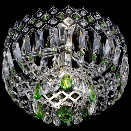 Люстра Корона пластинка №1 зеленая в Подольске Гусь Хрустальный