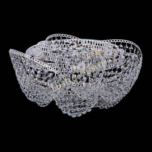 Люстра Космея №3 Белая в Подольске Гусь Хрустальный