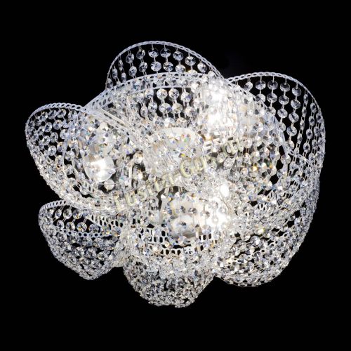 Люстра Космея №3 Белая в Подольске Гусь Хрустальный