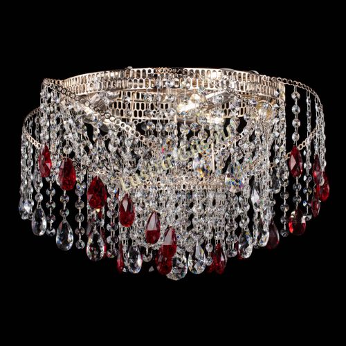 Люстра Космея №4 красная в Подольске Гусь Хрустальный