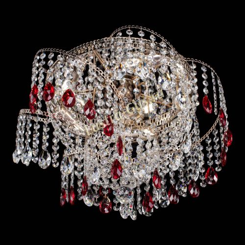 Люстра Космея №4 красная в Подольске Гусь Хрустальный