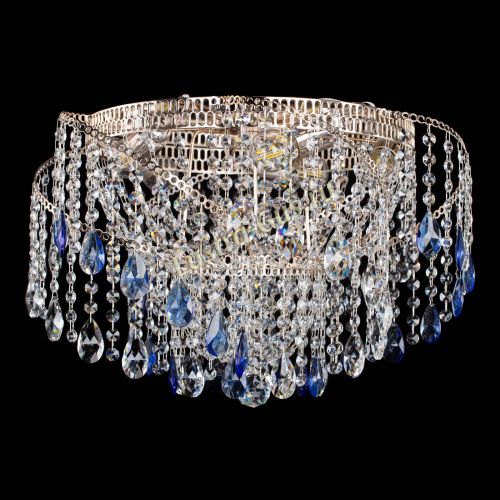 Люстра Космея №4 синяя в Подольске Гусь Хрустальный