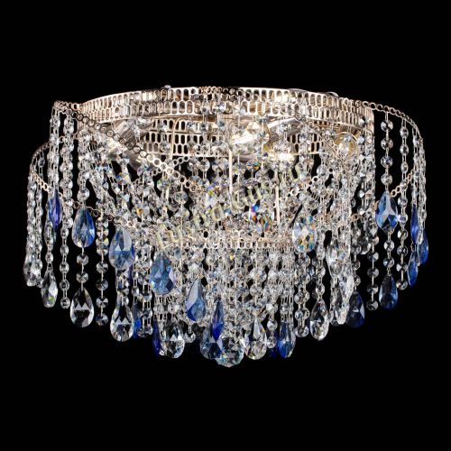 Люстра Космея №4 синяя в Подольске Гусь Хрустальный