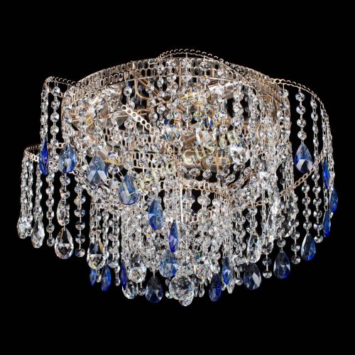 Люстра Космея №4 синяя в Подольске Гусь Хрустальный