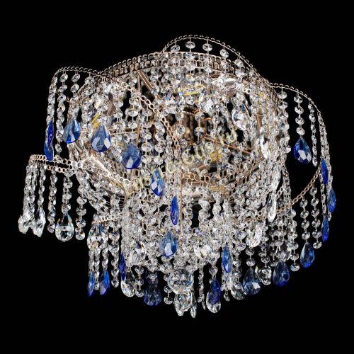 Люстра Космея №4 синяя в Подольске Гусь Хрустальный