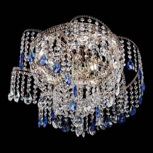 Люстра Космея №4 синяя в Подольске Гусь Хрустальный