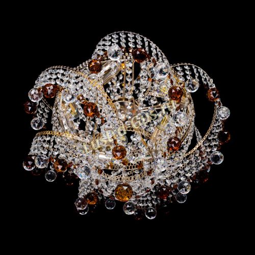 Люстра Космея шар 40 мм чайная в Подольске Гусь Хрустальный