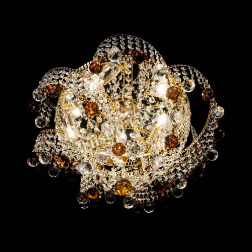 Люстра Космея шар 40 мм чайная в Подольске Гусь Хрустальный