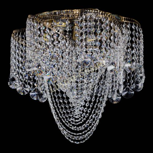 Люстра Космея Водоворот Веер под бронзу в Подольске Гусь Хрустальный