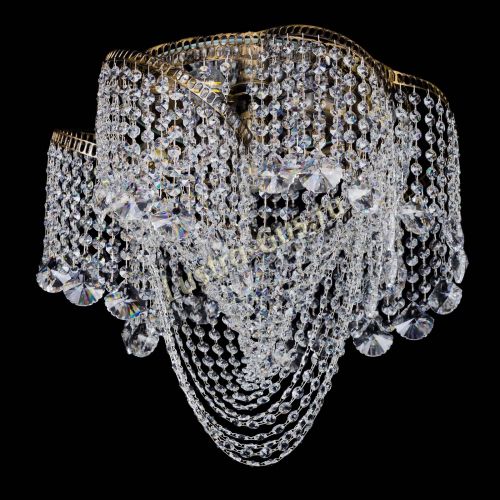 Люстра Космея Водоворот Веер под бронзу в Подольске Гусь Хрустальный