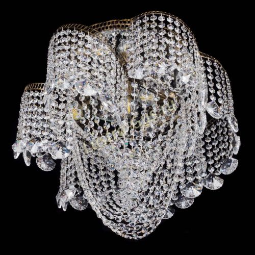 Люстра Космея Водоворот Веер под бронзу в Подольске Гусь Хрустальный