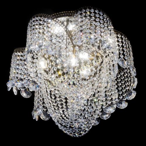 Люстра Космея Водоворот Веер под бронзу в Подольске Гусь Хрустальный