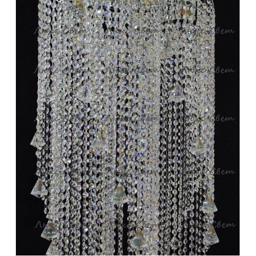 Люстра Космос 5 ламп конус 40 мм длинная  в Подольске Гусь Хрустальный