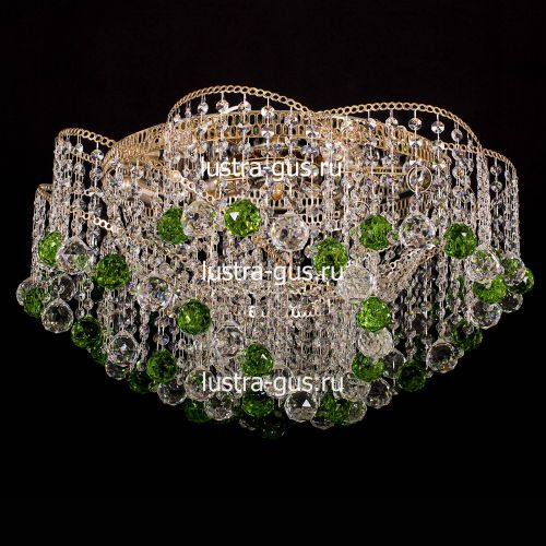 Люстра Космос шар 40 мм зеленая в Подольске Гусь Хрустальный