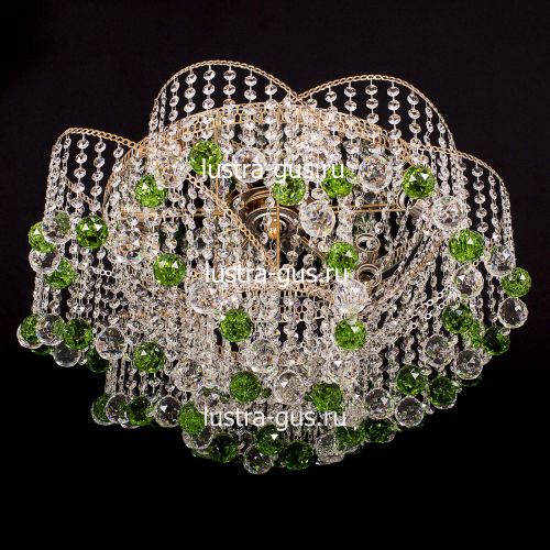 Люстра Космос шар 40 мм зеленая в Подольске Гусь Хрустальный