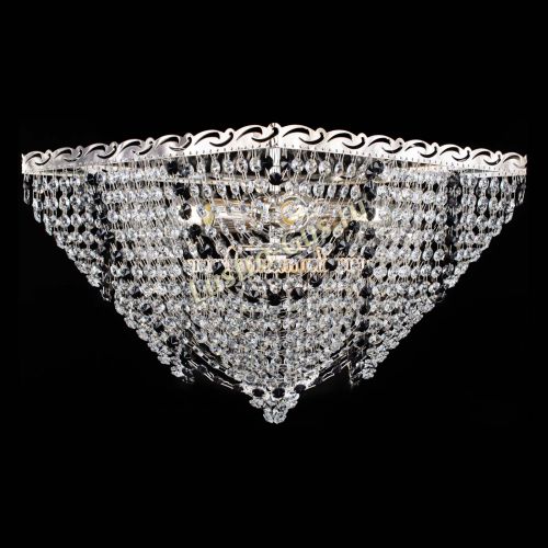 Люстра Квадрат Бриз черная в Подольске Гусь Хрустальный