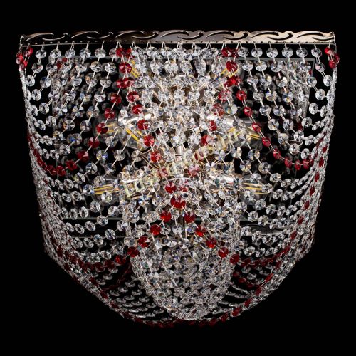 Люстра Квадрат Бриз красная в Подольске Гусь Хрустальный