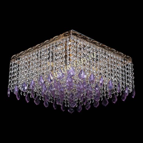 Люстра Квадрат Гамма Дубик цветная в Подольске Гусь Хрустальный