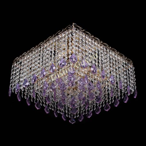 Люстра Квадрат Гамма Дубик цветная в Подольске Гусь Хрустальный